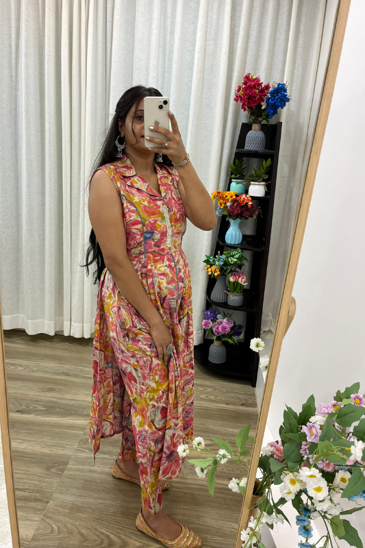 western co-ord set mille printed