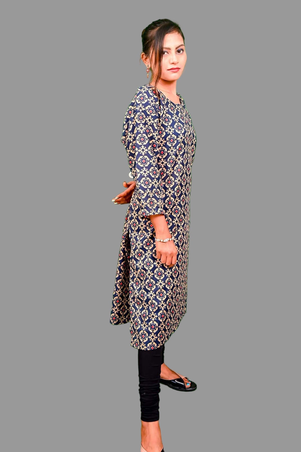 comfort fit printed kurti for everyday style