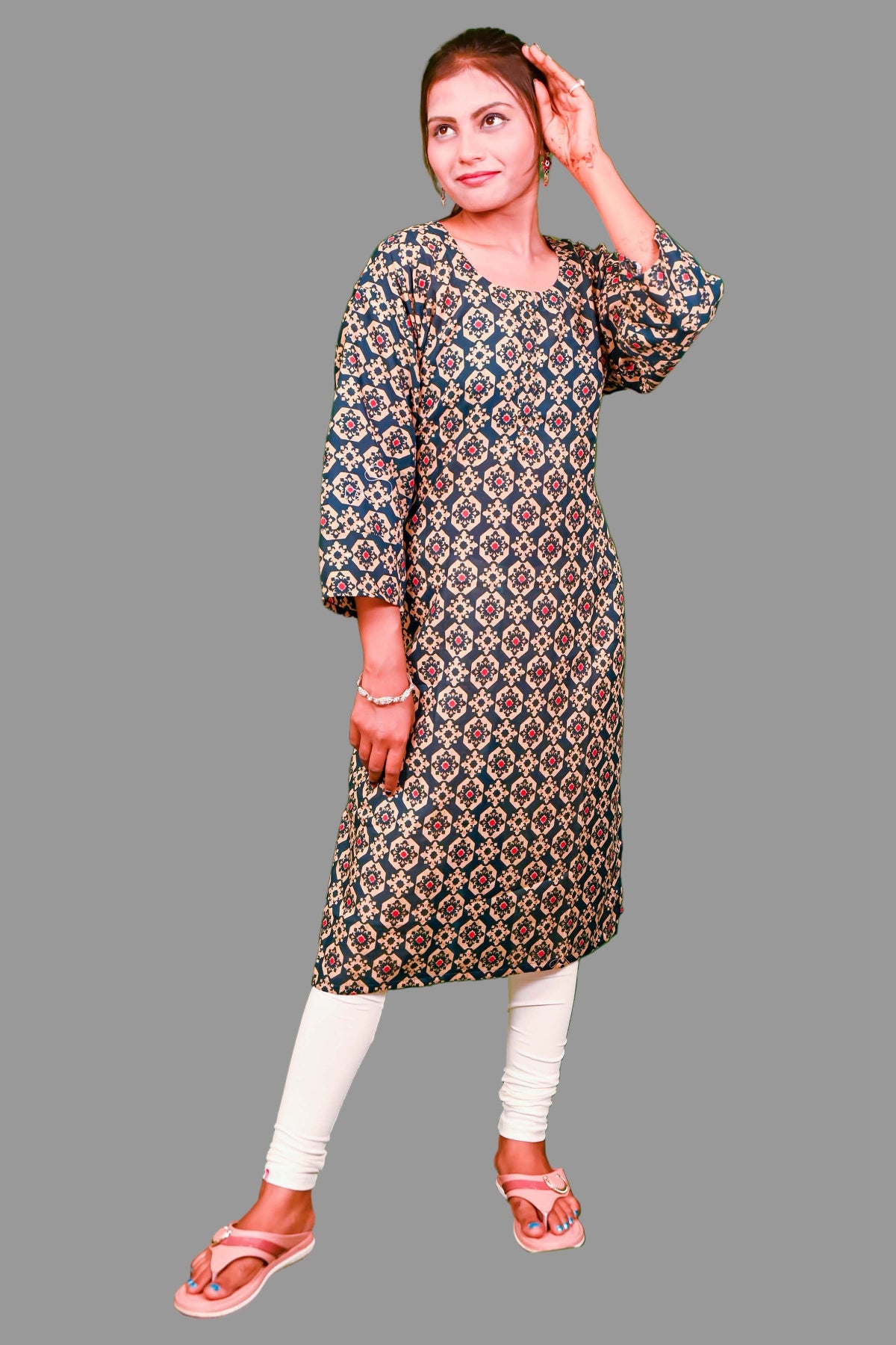 comfort fit printed kurti for everyday style