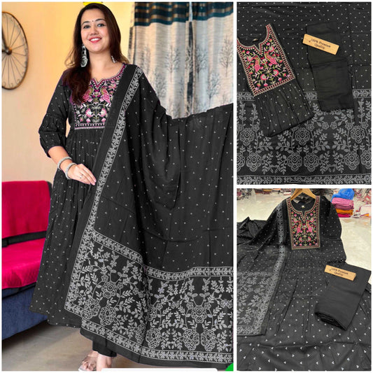 Kashmiri embroidery work suit